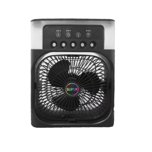 Portable 3 in 1 Fan Air Conditioner Household Small Air Cooler LED Night Lights Humidifier Air Adjustment Home Fans